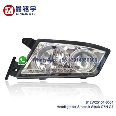 Buon prezzo 812W25101-6001 812W25101-6002 Sinotruk Sitrak C7H G7 Truck Head Lamp with Daytime Running Lights (DRL) OEM Fitting e design impermeabile a prova di polvere 812W25101-6003 812W25101-6004 in linea
