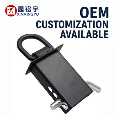 Buon prezzo Removable D-Ring Tie-Downs for Stake Pockets – Flatbed & Utility Trailers, Includes Hitch Pin, Black Heavy-Duty, Factory Direct OEM Customizable in linea