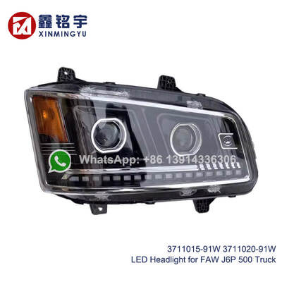 Buon prezzo Fari anteriori per camion FAW J6P 500 LED anabbaglianti a doppia lente di ricambio 3711015-91W 3711020-91W in linea